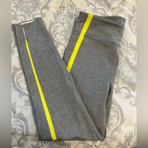ZYIA Gray Neon Tape Leggings, 6-8